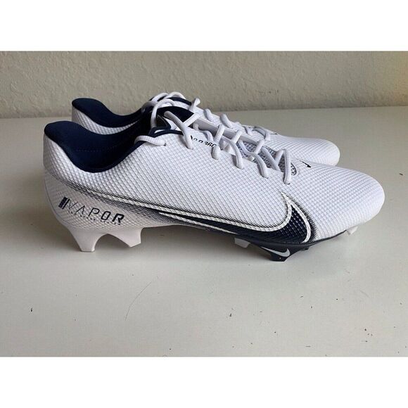 Nike Vapor Edge Speed 360 Football Cleats White Navy Blue CV6349-102 Men’s 14.5 - Picture 4 of 11